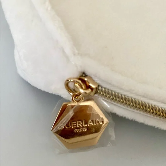 Dior Hair Band Gold Bee + Guerlain White Cosmetic Bag + Green Card Holder - SET - Picture 12 of 15